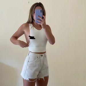 Princess Polly white crop top